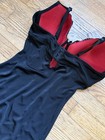 SIZE XL AUTHENTIC ONYX CHIC INTIMATES LACE FLORAL BLACK/RED SLIP LINGERIE DRESS — photo 7