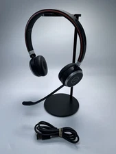 Jabra Evolve 65 Wireless HSC018W Mono Headset And Charging Cord