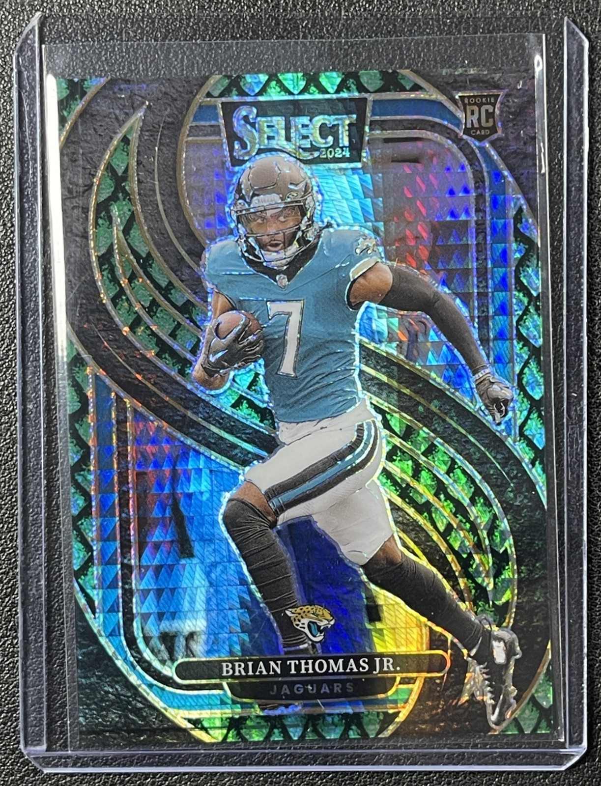 BRIAN THOMAS JR. 2024 PANINI SELECT 143 ROOKIE PREMIER RC DRAGON SCALE PRIZM /81