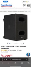 QSC KS112 Sub Woofer 12 2k watts