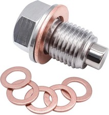 Magnetic Oil Drain Plug M12x1.25, Stainless Steel Oil Drain Plu Size: M12x1.25