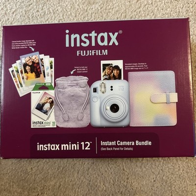 Brand New Fujifilm INSTAX Mini 12 Pastel Blue Camera Bundle