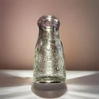 Vintage Dairy Milk by Heritage Company Glass Milk Bottle -5.5" Tall Cottage Core