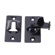 2Pcs Stainless Steel Door Latch Bolt Security Lock Black Silver