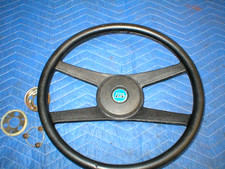 1971-81 Black Camaro Steering Wheel Original Gm 4 Spoke 72 73 74 75 76 77 78 79