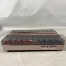 Vtg Vidal Sassoon Slimline Hairsetter VS370 Hot Rollers 20 Velvet Curlers Clips