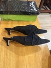Sam Edelman Women’s Black Suede Pointed Toe Bow Slip-On Mule Heel 10 — photo 2