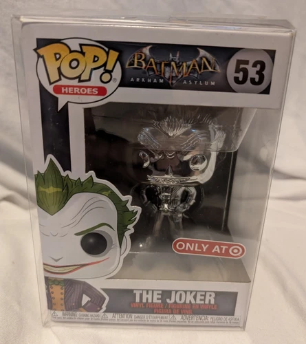 Funko Pop! Batman - The Joker (Chrome) #53 (Target Exclusive) W/Protector