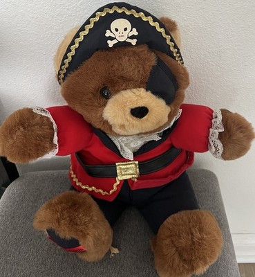 DAN DEE VINTAGE TEDDY PRECIOUS    PIRATE BEAR 18  PLUSH TOY ~ FREE SHIPPING!