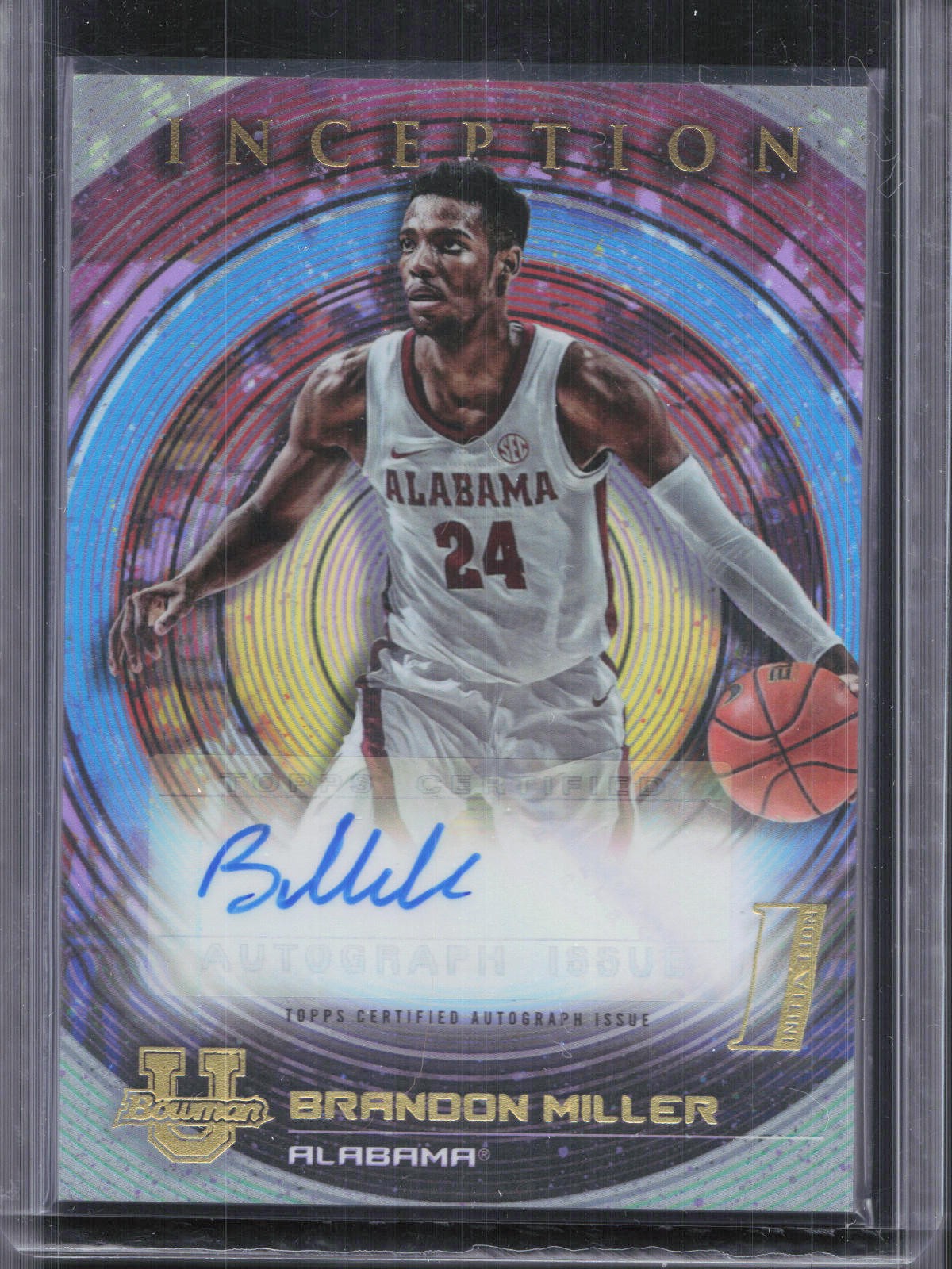 2022-23 Bowman University Inception #BIA-BM Brandon Miller Base Autographs