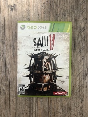 Saw II: Flesh & Blood (Microsoft Xbox 360, 2010) - CASE & MANUAL ONLY 