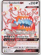 Guzzlord GX Shiny Holo Rare Hidden Fates: Shiny Vault HIF:SV Darkness Holo SV71/ on eBay