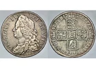 1746 KING GEORGE II GREAT BRITAIN SILVER LIMA HALFCROWN HALF 1/2 CROWN COIN