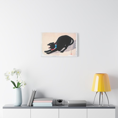Black Cat Hissing by Hiroaki Takahashi - Canvas Print - Picture 9 of 16