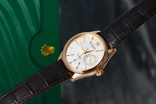 Rolex Cellini Date 39mm, Silver Guilloche Dial - 18kt Rose Gold on Strap, 50515 9