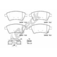 Bremsbelagsatz Scheibenbremse Vorne FüR Fiat Sedici 189 06 Bis 14 Breck M16A Neu