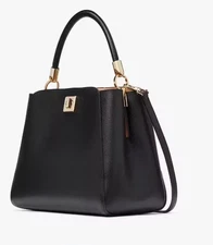 Kate Spade Phoebe Medium Top Handle Satchel/Crossbody Black KG755 NWT