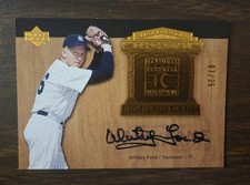 2005 Upper Deck Whitey Ford Auto SP /25 Yankees