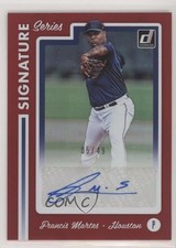 2017 Panini Chronicles Donruss Signature Series Red 5/49 Francis Martes Auto h3a