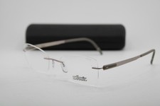 NEW SILHOUETTE 5555 HC 8640 GUNMETAL GREY AUTHENTIC EYEGLASSES 52-19