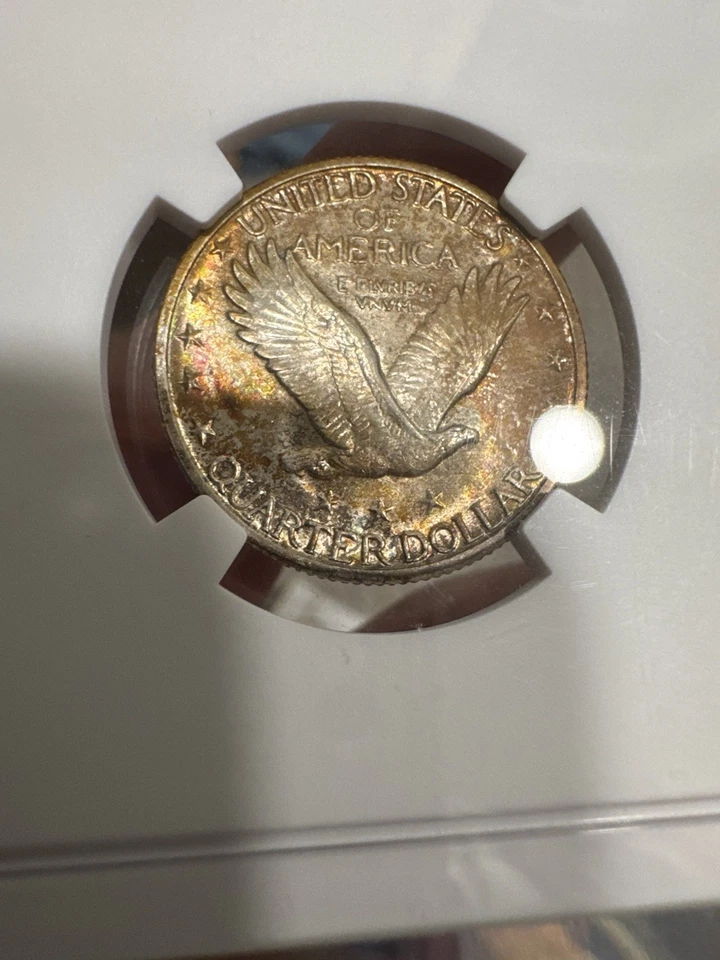1929-S Standing Liberty Quarter. MS63 Toned! Great Luster And Surface. NGC - Image 2 of 4