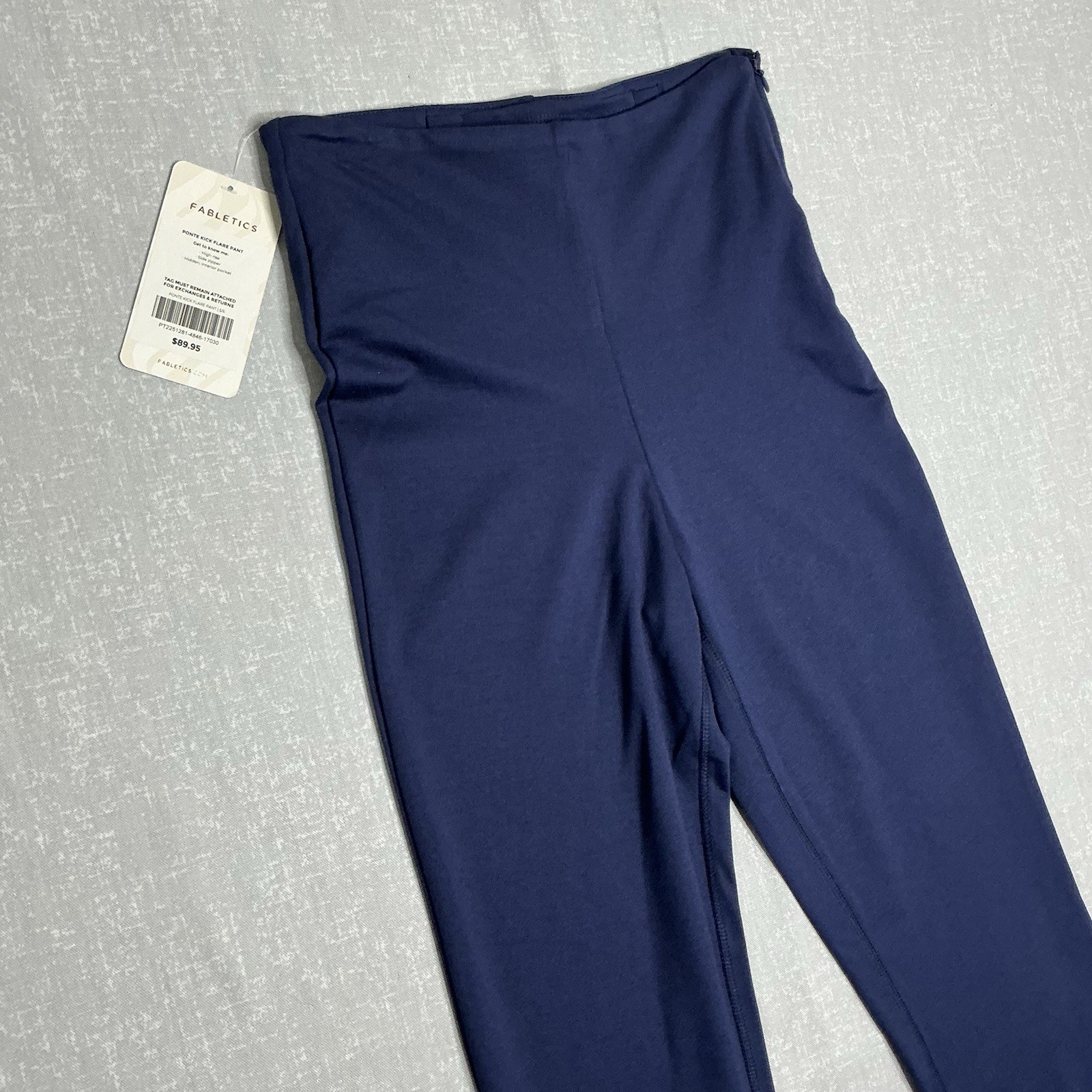 Fabletics Women’s Ponte Kick Flare Navy Blue‎ Pant Size Small