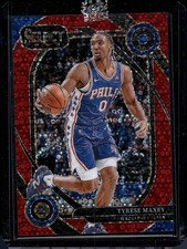 2024-25 Panini Select #243 Tyrese Maxey Red Disco Prizm #/49