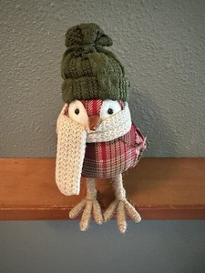 Target Wondershop Featherly Friends Christmas Bird – Red Plaid & Green Hat 2015