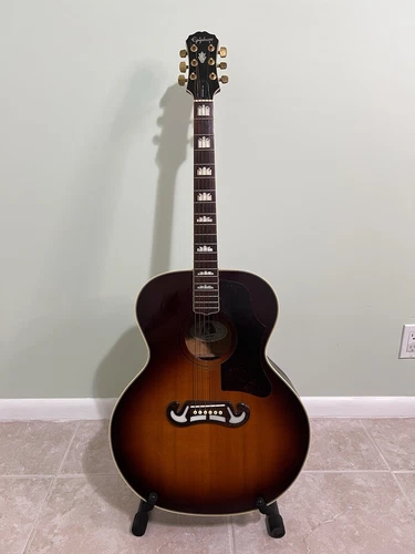 Vintage Epiphone EJ-200VS Sunburst Acoustic Jumbo Guitar