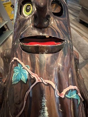 Rare Marx 1960's Whistling Spooky Kooky Tree tin litho toy /Japan