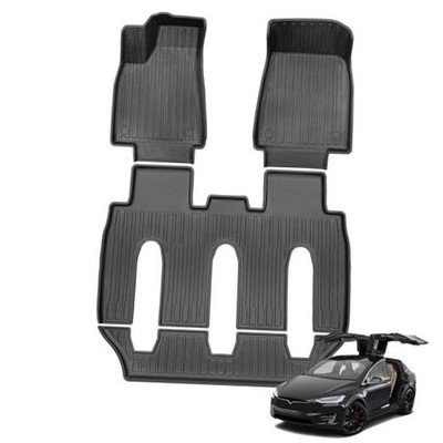 3D TPE Material Floor Mats | Fits for Tesla Model X 2016-2021 Cars | Front & 