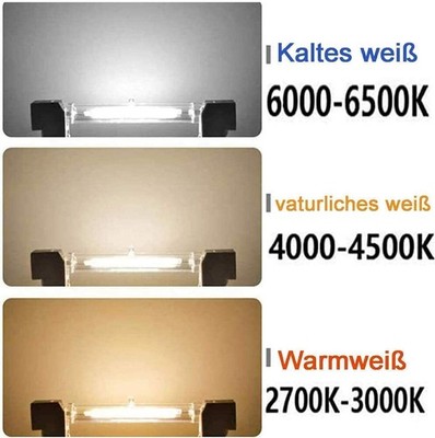 R7S 118mm 78mm LED Bulb COB 20W 10W Halogen Tube Glas Ersetzen Lampe