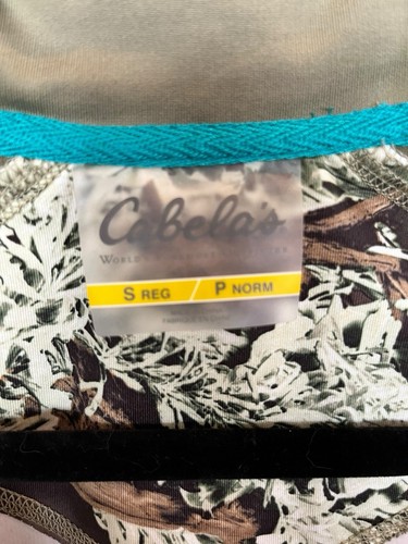 Cabelas Camo Jacket Womens SZ S OutfitHer 1/4 zip Advantage Max 1 - Picture 5 of 8