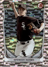 2014 Bowman Draft Silver Ice #DP42 Spencer Adams Card