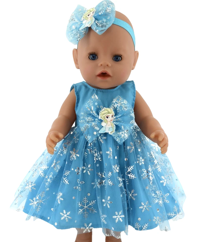 Dolls clothes for 17"Baby Born/18"American Girl/15"Missy KissyTULLE DRESS~H/BAND