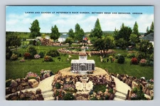 Redmond OR-Oregon, Lawns and Garden Petersen's Rock Garden Vintage Postcard