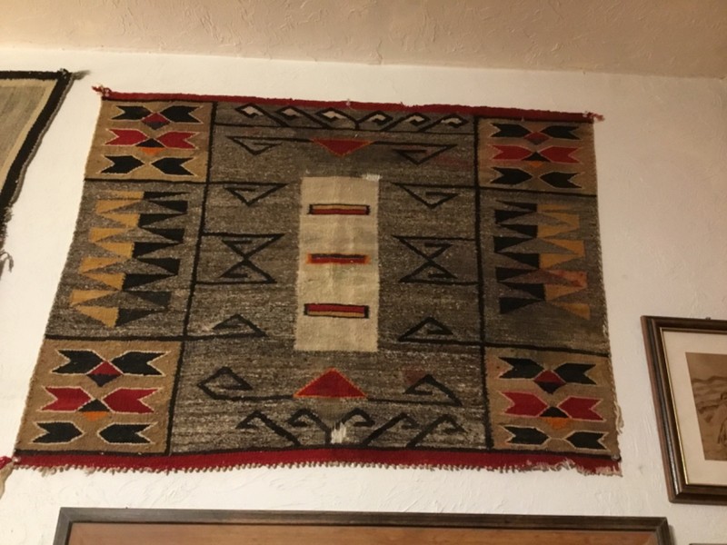 Early 1900’s 30 x 36 Navajo Rug fragile