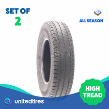 Set Of 2 Used Lt 21585r16 Continental Vancontact As 115112q - 1032 Set Of 2 Used Lt 21585r16 Continental Vancontact As 115112q - 1032