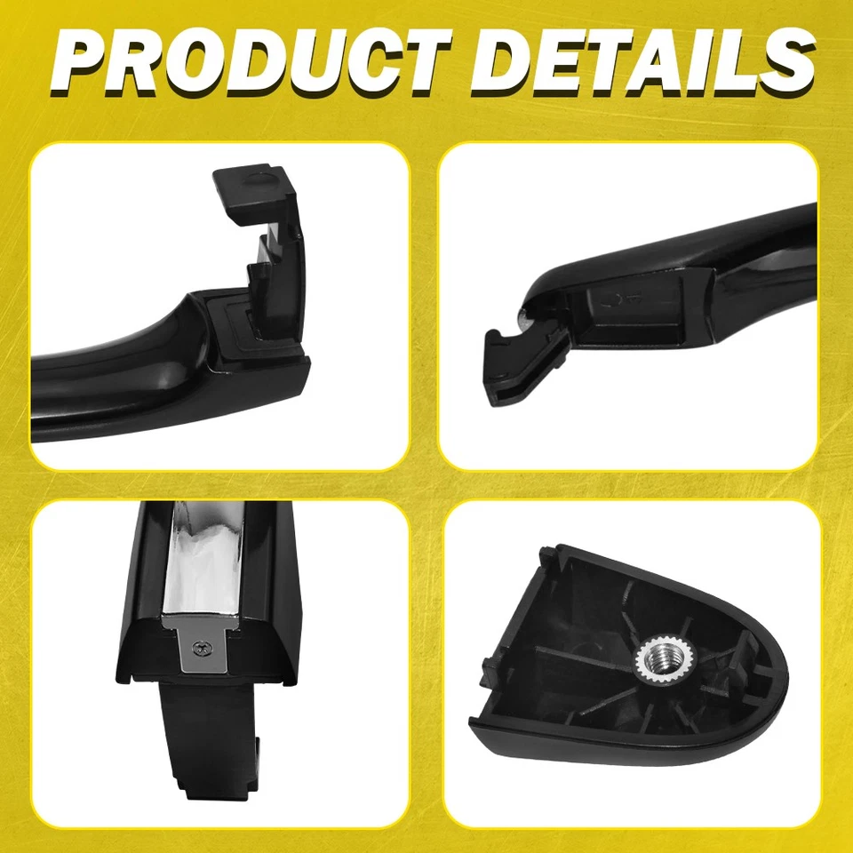 For 2006-2011 Hyundai Azera Rear Left Right Primed Outside Door Handle - Изображение 2 из 4