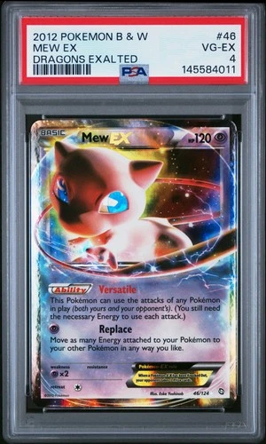 2012 POKEMON B&W DRAGONS EXALTED #46 MEW EX PSA 4