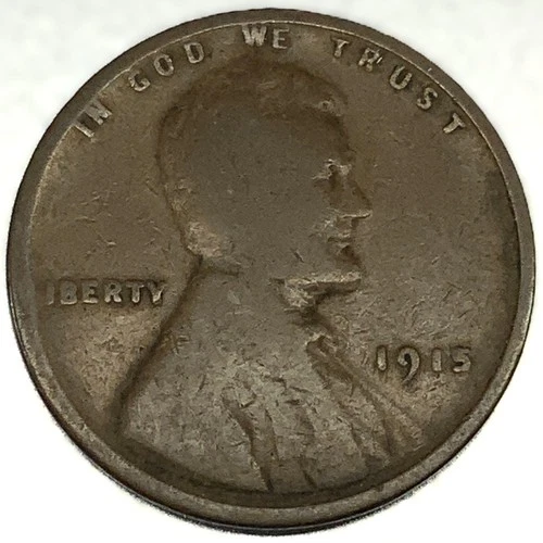 1915-P Lincoln Wheat Cent Good Condition Early Date Penny 1c One Cent -2654