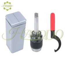 High Precision Keyless 1/32" -1/2" Drill Chuck w/ R8 Integral Shank APU13 Wrench