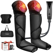 FIT KING FT-011A-WMT Leg and Foot Massager for Circulation with Knee Heat