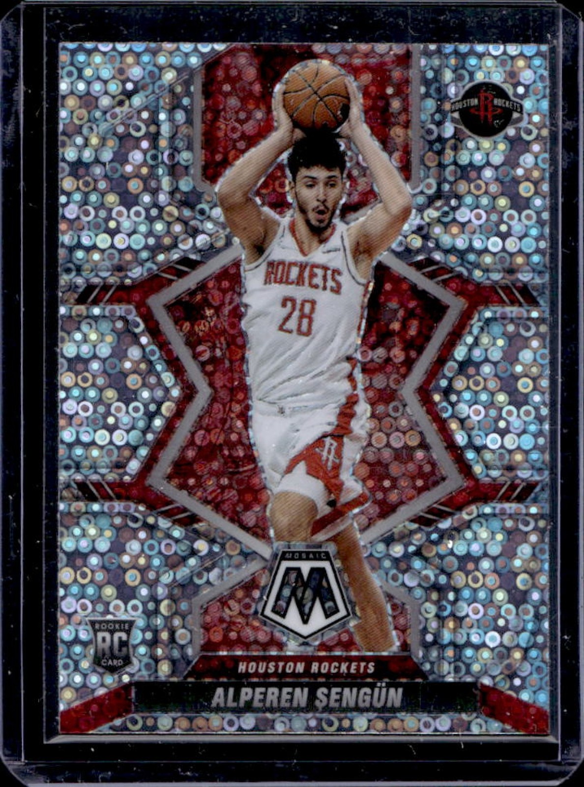 2021-22 Mosaic Alperen Sengun RC Fast Break Silver Rookie #218 Rockets