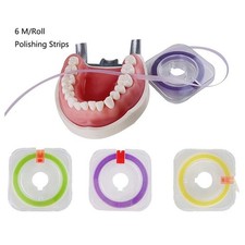 Dental Polishing Strips Composite Sanding Finishing Abrasive Strips 6m/roll