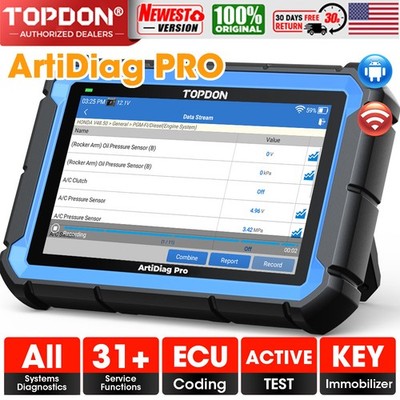 TOPDON AD PRO V1.0 Auto OBD2 Bidirectional Scanner Full System Diagnostic Coding