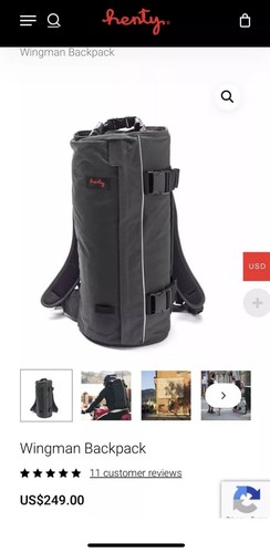 Borsa Tuta Abbigliamento Henty CoPilot Messenger Tela (Edizione Limitata) Bagaglio Nero - Foto 8 di 8