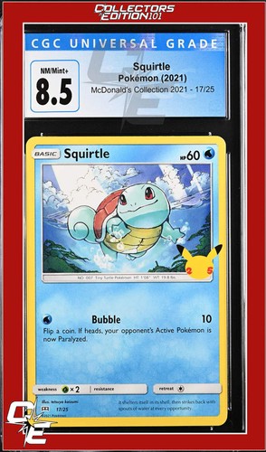 Squirtle graded CGC 8.5 for sale on eBay