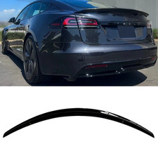 Gloss Black Rear Trunk Spoiler Wing For 2012-2024 Tesla Model S