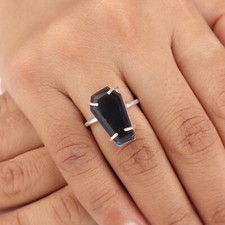 London Blue Topaz Gemstone 925 Sterling Silver Jewelry Handmade Ring For Women